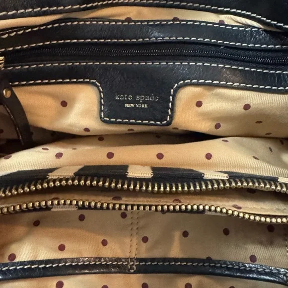 Kate Spade Vintage Black and Red Striped Women's Bag - Picture 6 of 9